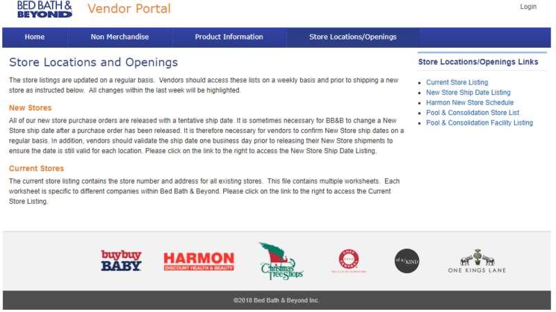 bed bath and beyond vendor portal - Logicbroker