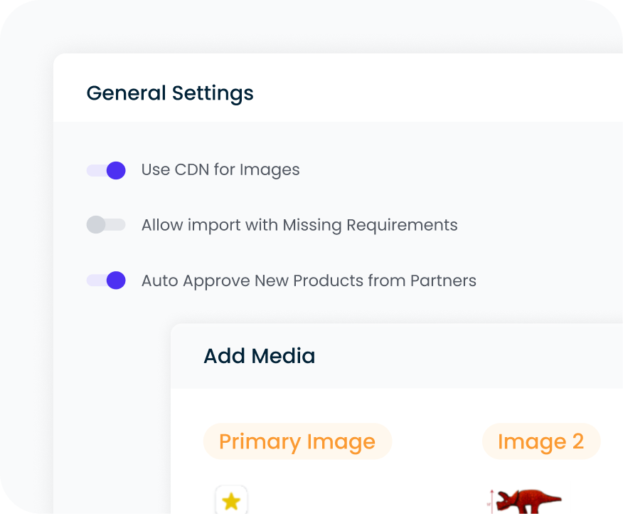 Product Content Syndication - Settings